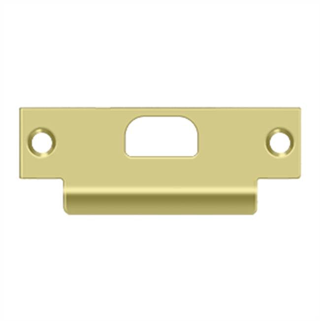 Deltana - ANSI T- Strike, 4-7/8'' x 1-1/4'', w/ Hole - Polished Brass