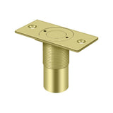 Deltana - Dust Proof Strike, Adjustable, 2-7/8'' x 1-3/8'' - Polished Brass