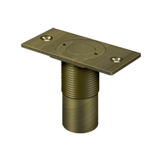Deltana - Dust Proof Strike, Adjustable, 2-7/8'' x 1-3/8'' - Antique Brass