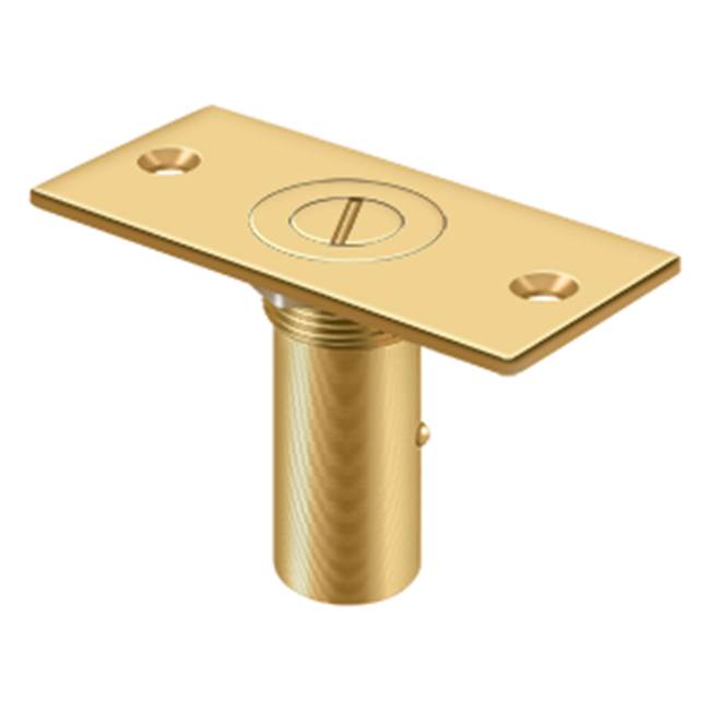 Deltana - Dust Proof Strike 3-1/2'' x 1-5/8'' w/Safety Lock - PVD Polished Brass