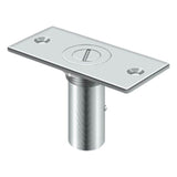 Deltana - Dust Proof Strike 3-1/2'' x 1-5/8'' w/Safety Lock - Polished Chrome