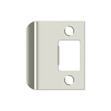 Deltana - Extended Lip Strike Plate, 2-1/4'' x 2'' - Polished Nickel