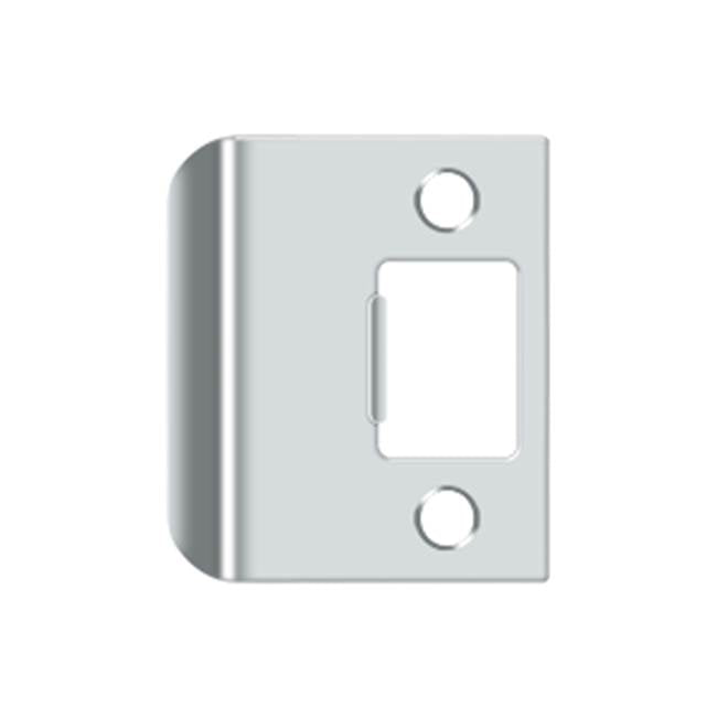 Deltana - Extended Lip Strike Plate, 2-1/4'' x 2'' - Polished Chrome