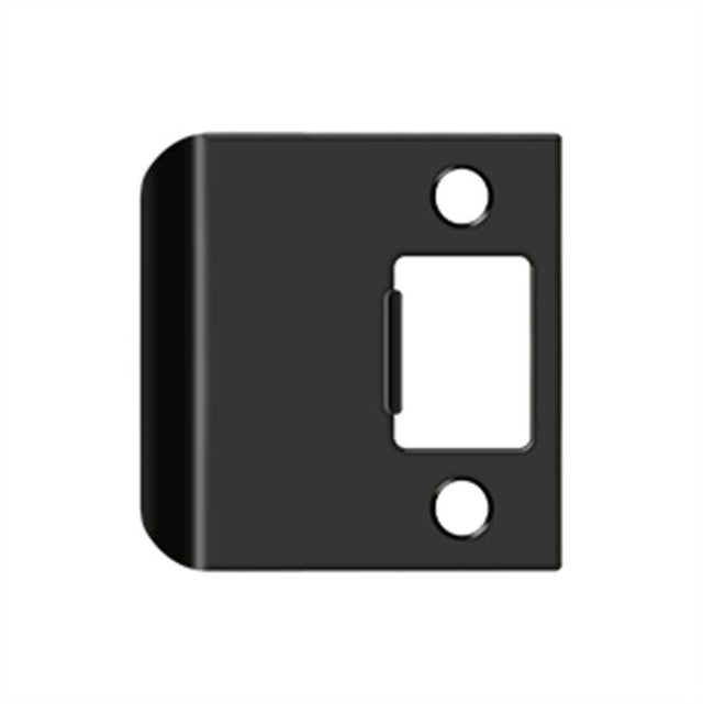 Deltana - Extended Lip Strike Plate, 2 1/4'' x 2-1/4'' - Oil-rubbed Bronze