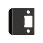 Deltana - Extended Lip Strike Plate, 2 1/4'' x 2-1/4'' - Oil-rubbed Bronze