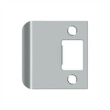 Deltana - Extended Lip Strike Plate, 2 1/4'' x 2-1/4'' - Brushed Chrome