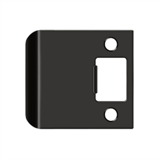 Deltana - Extended Lip Strike Plate, 2 1/4'' x 2-1/2'' - Oil-rubbed Bronze