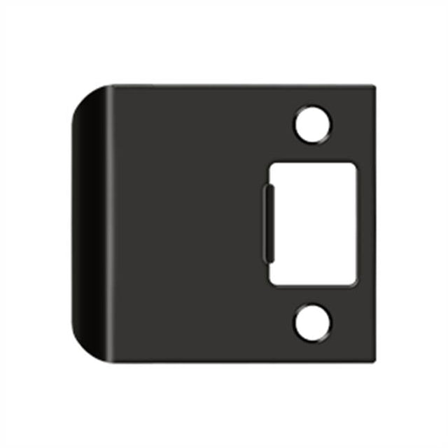 Deltana - Extended Lip Strike Plate, 2 1/4'' x 2-1/2'' - Oil-rubbed Bronze