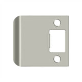 Deltana - Extended Lip Strike Plate, 2 1/4'' x 2-1/2'' - Brushed Nickel