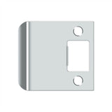 Deltana - Extended Lip Strike Plate, 2 1/4'' x 2-1/2'' - Polished Chrome