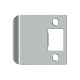 Deltana - Extended Lip Strike Plate, 2 1/4'' x 2-1/2'' - Brushed Chrome