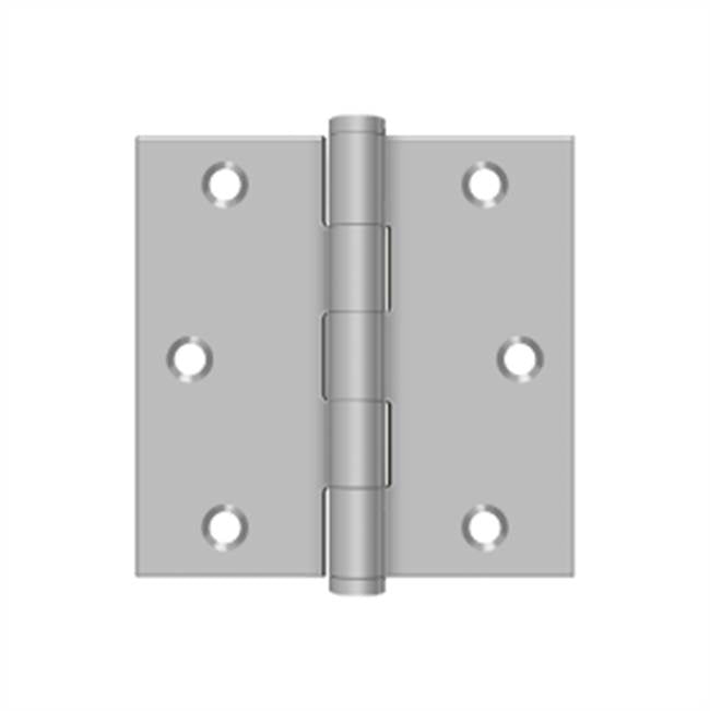 Deltana - 3'' x 3'' Square Hinge, Residential - Brushed Stainless