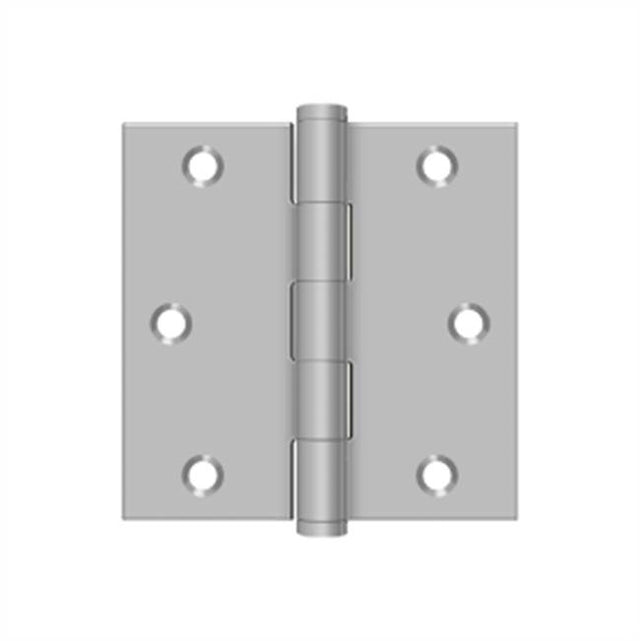 Deltana - 3'' x 3'' Square Hinge, Residential - Brushed Stainless