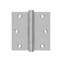 Deltana - 3'' x 3'' Square Hinge, Residential - Brushed Stainless