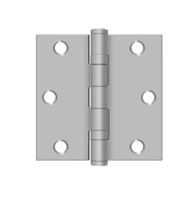 Deltana - 3-1/2'' x 3-1/2'' Square Hinge, Residential - Brushed Stainless