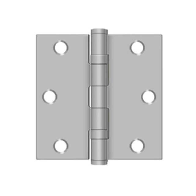 Deltana - 3-1/2'' x 3-1/2'' Square Hinge, Residential - Brushed Stainless