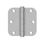 Deltana - 3-1/2'' x 3-1/2'' x 5/8'' Radius Hinge - Brushed Stainless