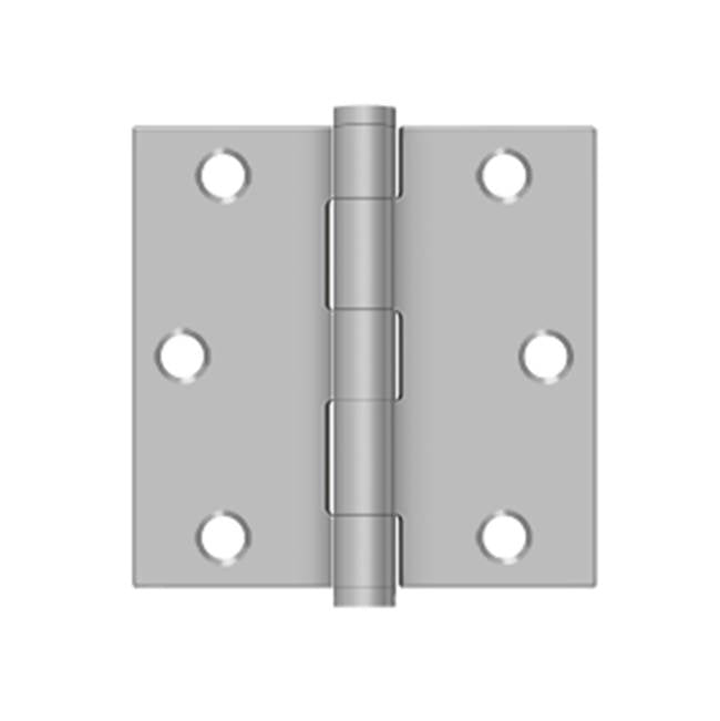 Deltana - 3-1/2'' x 3-1/2'' Square Hinge, Residential - Brushed Stainless
