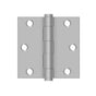Deltana - 3-1/2'' x 3-1/2'' Square Hinge, Residential - Brushed Stainless