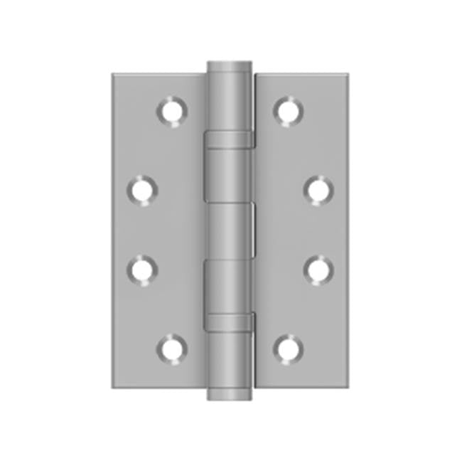 Deltana - 4'' x 3'' Square Corner Hinge - Brushed Stainless