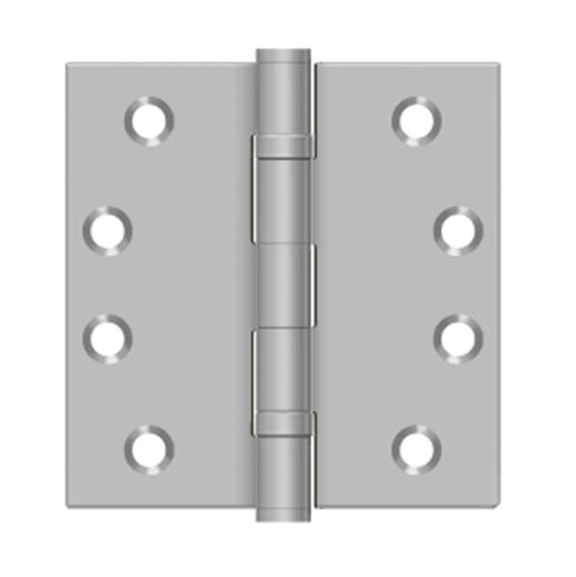 Deltana - 4'' x 4'' Square Hinge, Residential - Brushed Stainless