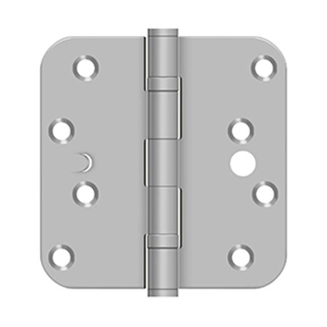 Deltana - 4'' x 4'' x 5/8'' Radius Hinge, 2BB, Security - Brushed Stainless