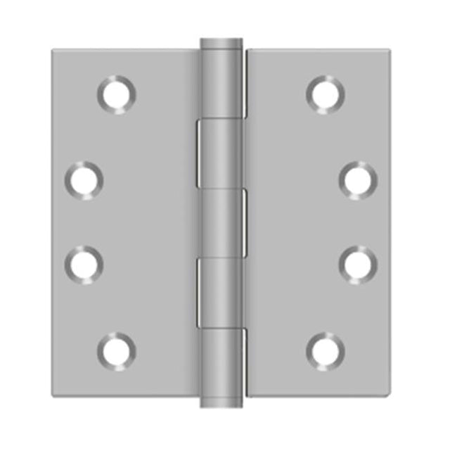 Deltana - 4'' x 4'' Square Hinge, Residential - Brushed Stainless