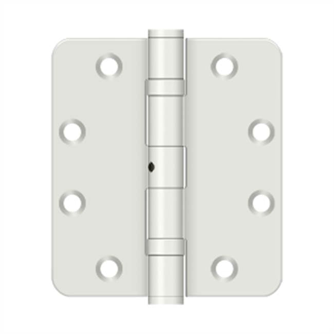 Deltana - 4-1/2'' x 4'' x 1/4'' Radius Hinge - Prime Coat White