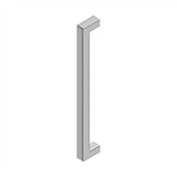 Deltana - 18'' Contemporary Pulls, Single Side - Brushed Stainless