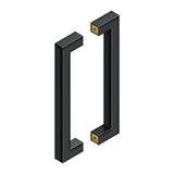 Deltana - 12'' Contemporary Pulls, Back-to-Back - Paint Black