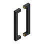 Deltana - 12'' Contemporary Pulls, Back-to-Back - Paint Black