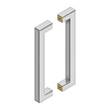 Deltana - 12'' Contemporary Pulls, Back-to-Back - Polished Stainless