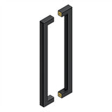 Deltana - 18'' Contemporary Pulls, Back-To-Back - Paint Black