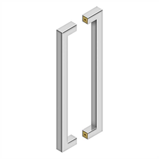 Deltana - 18'' Contemporary Pulls, Back-To-Back - Polished Stainless