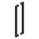 Deltana - 24'' Contemporary Pulls, Back-To-Back - Paint Black