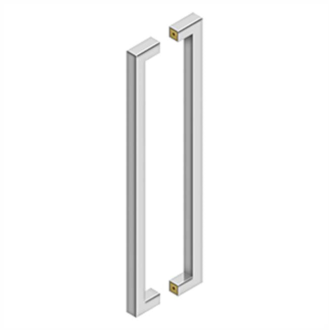 Deltana - 24'' Contemporary Pulls, Back-To-Back - Polished Stainless