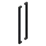Deltana - 36'' Extra Large Contemporary Pulls, Back-to-Back - Paint Black