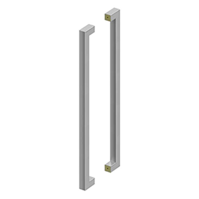 Deltana - 36'' Extra Large Contemporary Pulls, Back-to-Back - Brushed Stainless