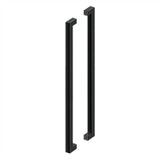 Deltana - 42'' Extra Large Contemporary Pulls, Back-To-Back - Paint Black