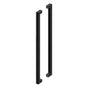 Deltana - 42'' Extra Large Contemporary Pulls, Back-To-Back - Paint Black