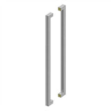 Deltana - 42'' Extra Large Contemporary Pulls, Back-To-Back - Brushed Stainless