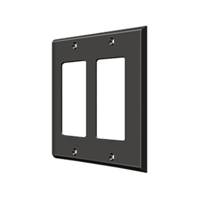 Deltana - Switch Plate, Double Rocker - Oil-rubbed Bronze