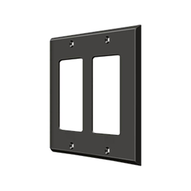 Deltana - Switch Plate, Double Rocker - Oil-rubbed Bronze