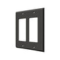 Deltana - Switch Plate, Double Rocker - Oil-rubbed Bronze