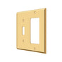 Deltana - Switch Plate, Single Switch/Single Rocker - PVD Polished Brass