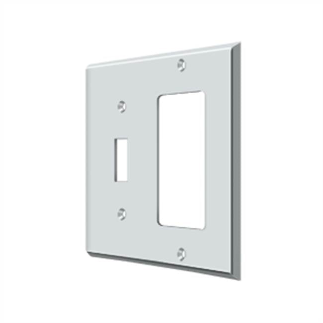 Deltana - Switch Plate, Single Switch/Single Rocker - Polished Chrome