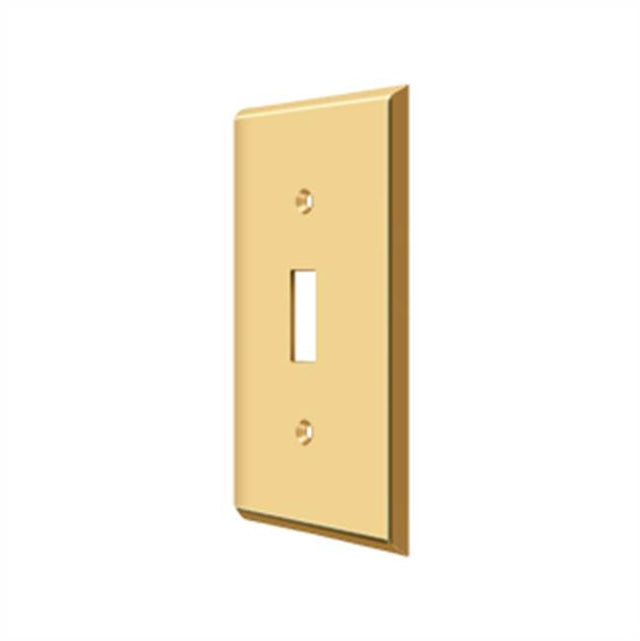 Deltana - Switch Plate, Single Standard - PVD Polished Brass