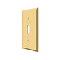 Deltana - Switch Plate, Single Standard - PVD Polished Brass