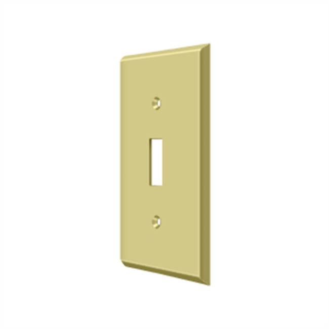 Deltana - Switch Plate, Single Standard - Polished Brass