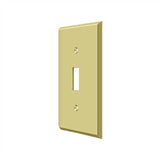 Deltana - Switch Plate, Single Standard - Polished Brass